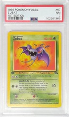 V1832: 1999: Zubat: 57/62: 1ST Edition: Fossil: PSA: 7: NM: 102261369
